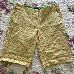 Yellow Preppy Shorts